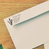 Asclepius Veterinary Modern Script Retouradres Zelfinktende Stempel