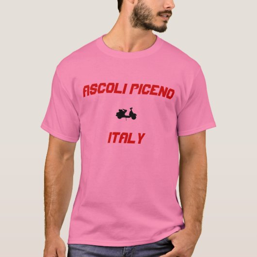 Ascoli Piceno, Italiaanse scooter T-shirt (Voorkant)