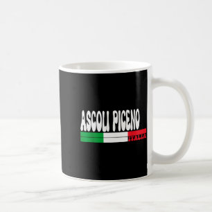 Ascoli Piceno Stad Italia Vintage Italië Vlag Reis Koffiemok