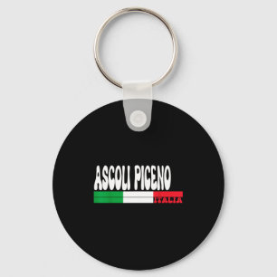 Ascoli Piceno Stad Italia Vintage Italië Vlag Trav Sleutelhanger