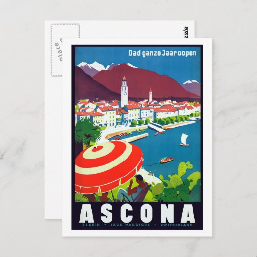 Ascona Zwitserland Briefkaart (Voorkant / Achterkant)