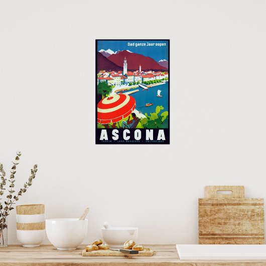 Ascona Zwitserland Poster (Keuken)