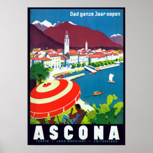 Ascona Zwitserland Poster