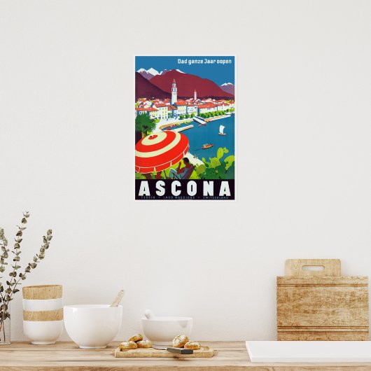 Ascona Zwitserland Poster (Keuken)