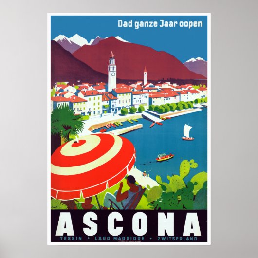 Ascona Zwitserland Poster (Voorkant)
