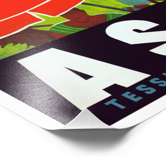  Ascona Zwitserland Reisposter Foto Afdruk (Hoek)