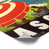 Ascona Zwitserland -  Zwitsers reisposter Poster (Hoek)