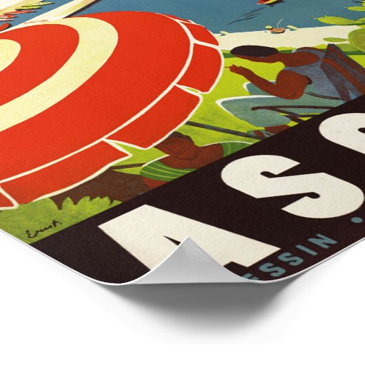 Ascona Zwitserland -  Zwitsers reisposter Poster (Hoek)