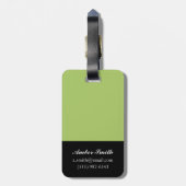 Ascot-hoed Bagagelabel (Achterkant verticaal)