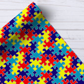 ASD Autisme Asperger Puzzelpatroon Cadeaupapier
