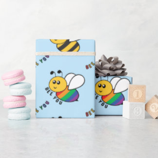 ASD Kleurrijke Bij Jij Autistische Vriendin Verjaa Cadeaupapier