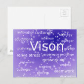 asdf-273512 MOTIVATIE BEDRIJFSETHICS VISION ST Briefkaart (Voorkant / Achterkant)