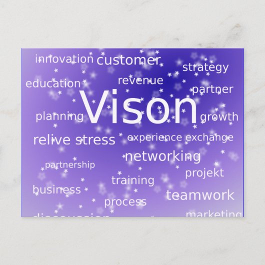 asdf-273512 MOTIVATIE BEDRIJFSETHICS VISION ST Briefkaart (Voorkant)