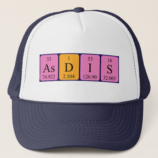 Asdis periodiek tabelnaam pet (Voorkant)