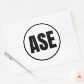 ASE - Klassieke Ronde Aspen-Sticker Sticker (Envelop)