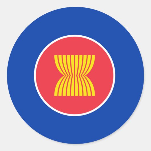 Asean flag Sticker (Voorkant)