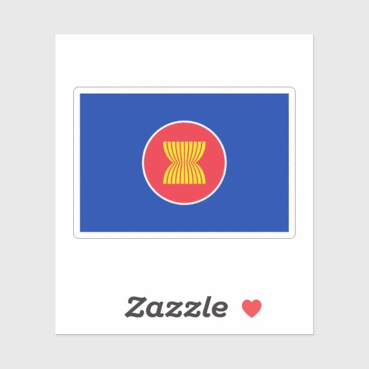ASEAN Vlag Sticker (Vel)