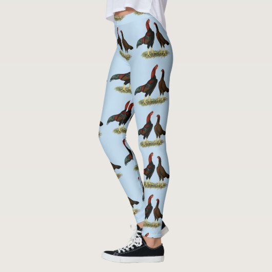 Aseel Black Red Kickens Leggings (Links)