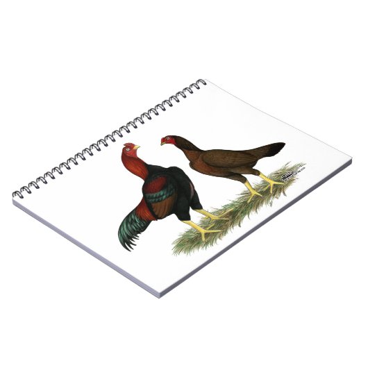 Aseel Black Red Kickens Notitieboek (Linkerzijde)