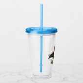 Aseel Black Red Kippen Acryl Drinkbeker (Rechts)