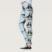 Aseel Black Red Kippen Leggings (Links)