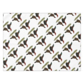 Aseel Black Red Kippen Tafelkleed (Voorkant (Horizontaal))