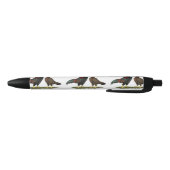 Aseel Black Red Kippen Zwarte Inkt Pen (Bodem)