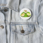 Aseel Tarwe Kuikens Ronde Button 5,7 Cm (In situ)