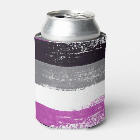 Aseksual Pride Paint Blikjeskoeler (Blikje Voorkant)