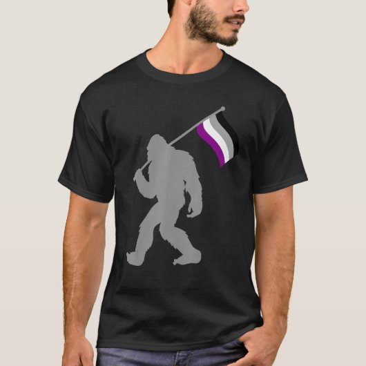 Aseksualiteit Pride Flag Monster op ACE Aseksueel T-shirt (Voorkant)