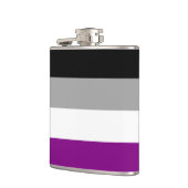 Aseksualiteit Pride vlag Heupfles (Links)