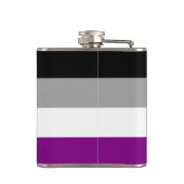 Aseksualiteit Pride vlag Heupfles (Achterkant)