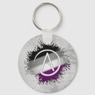 Aseksueel athetisch symbool sleutelhanger