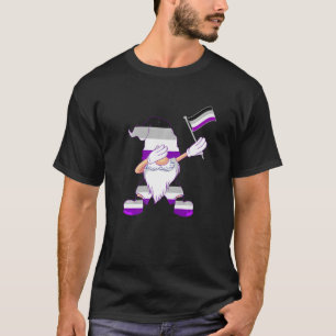 Aseksueel danserend gnome aseksuele vlag Beanie As T-shirt