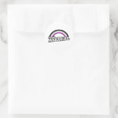 Aseksueel en Trots Ronde Sticker (Tas)