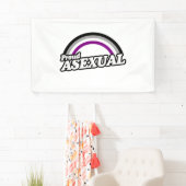 Aseksueel en Trots Spandoek (Insitu)