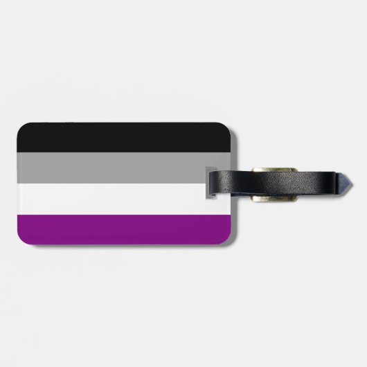 Aseksueel gepride Bagagelabel (Achterkant horizontaal)