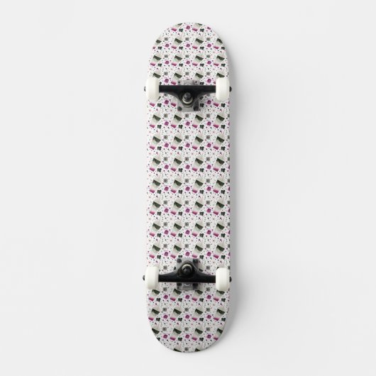 Aseksueel geprikte skateboard (Voorkant)