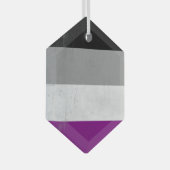 Aseksueel Glas Ornament (Voorkant Rechts)