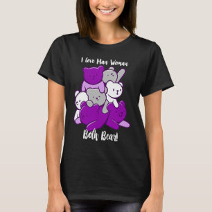 Aseksueel I Love Man Woman both Beer Asexuality Ac T-shirt