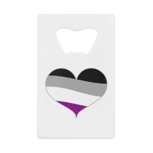 Aseksueel naast LGBT Pride Stroke Creditkaart Flessenopener