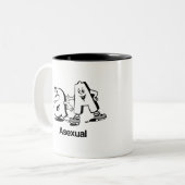 Aseksueel Tweekleurige Koffiemok (Voorkant links)