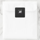 Aseksueel Vlag Oh Hert Queer Pride Grappig LGBT De Vierkante Sticker (Tas)