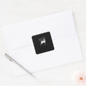 Aseksueel Vlag Oh Hert Queer Pride Grappig LGBT De Vierkante Sticker (Envelop)