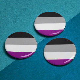 Aseksueel vlagsymbool voor genderdiversiteit Pride Ronde Button 5,7 Cm