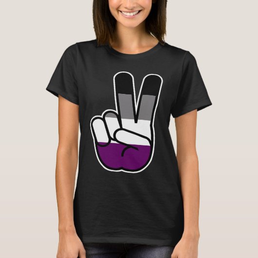 Aseksueel vredessymbool t-shirt (Voorkant)