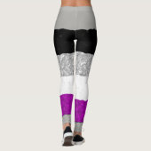 Aseksuele/Ace Pride Flag Leggings (Achterkant)