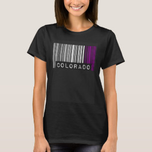 Aseksuele Barcode Pride Colorado Cute Ace Aestheti T-shirt