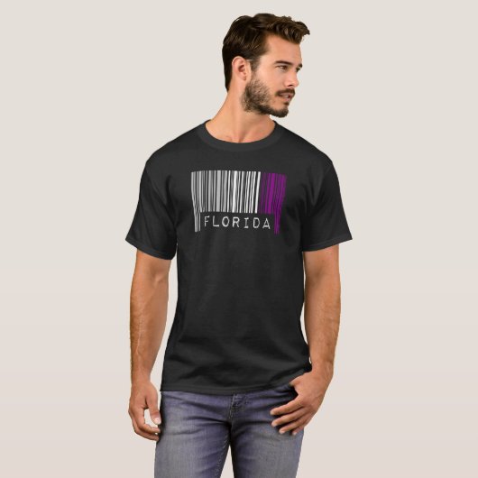 Aseksuele Barcode Pride Florida Cute Ace Aesthetic T-shirt (Voorkant volledig)
