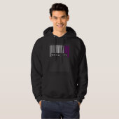 Aseksuele Barcode Pride Gelijkheid Schattig Ace Es Hoodie (Voorkant volledig)